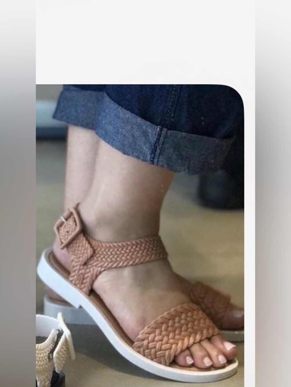 New MELISSA MAR + Salinas Buckle Strap Sandals Waterproof Tan 10